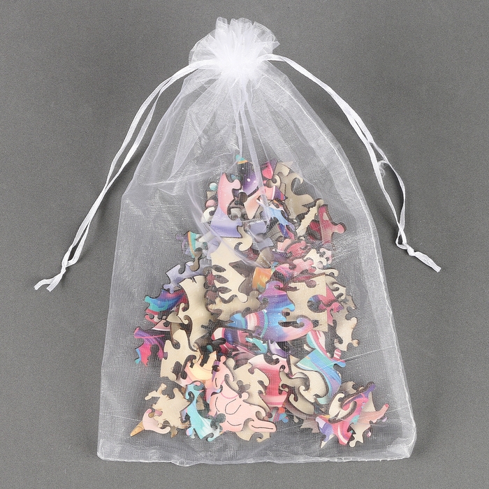 Пазлы деревянные фигурные детские &laquo;Сказочный единорожик&raquo;, 75 элементов