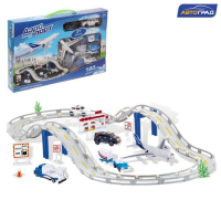 Автотрек &laquo;Аэропорт&raquo;, 1 машина работает от батареек + сменный кузов, длина трассы 180 см