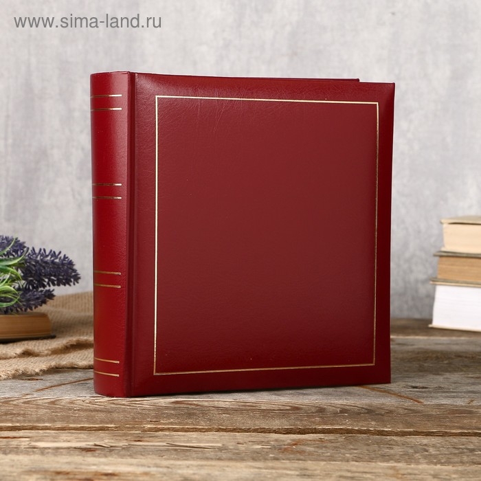 Фотоальбом Fotografia на 200 фото, 10x15 см., "Классика" красный