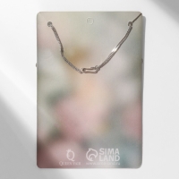 Кулон &laquo;Бант&raquo; романтика, цвет бело-розовый в серебре, 40 см