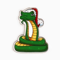 Значок новогодний &laquo;Новый год: настроение ТОП&raquo; 2,8 х 4см