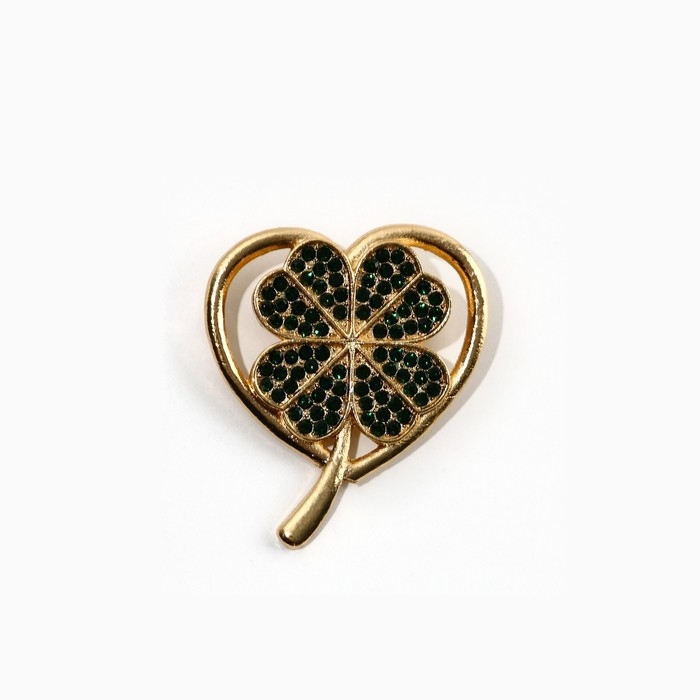 Брошь &laquo;На удачу&raquo;, 3.9 х 3.6 см