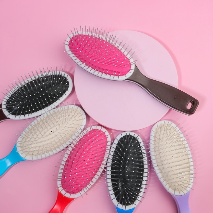 Расчёска массажная, 6 &times; 22 см, цвет МИКС