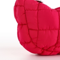 Сумка молодёжная на молнии, цвет розовый