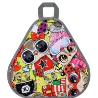 Ледянка мягкая треугольная Sova, лимонный, рисунок МИКС