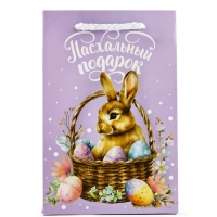 Пакет подарочный под кулич &laquo;Пасха&raquo;, заяц, 12 х 18 х 12 см