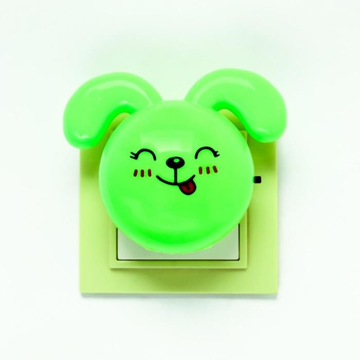 Ночник LED "Кролик", 7 см, 4W (V220) МИКС пластик RISALUX