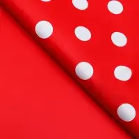 Пленка двухсторонняя &laquo;Горох крупный&raquo;, 58&times;58 см, красный