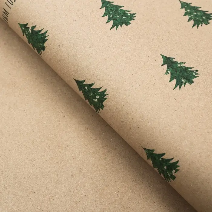 Бумага упаковочная крафтовая &laquo;С Новым годом!&raquo;, 50 х 70 см