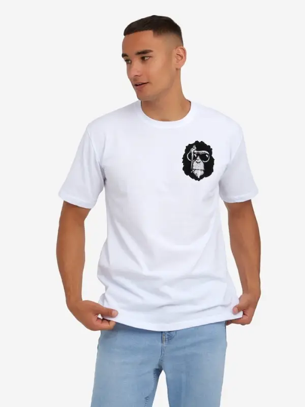 Термоаппликация &laquo;Обезьяна в очках&raquo;, 9&times;7 см, чёрная