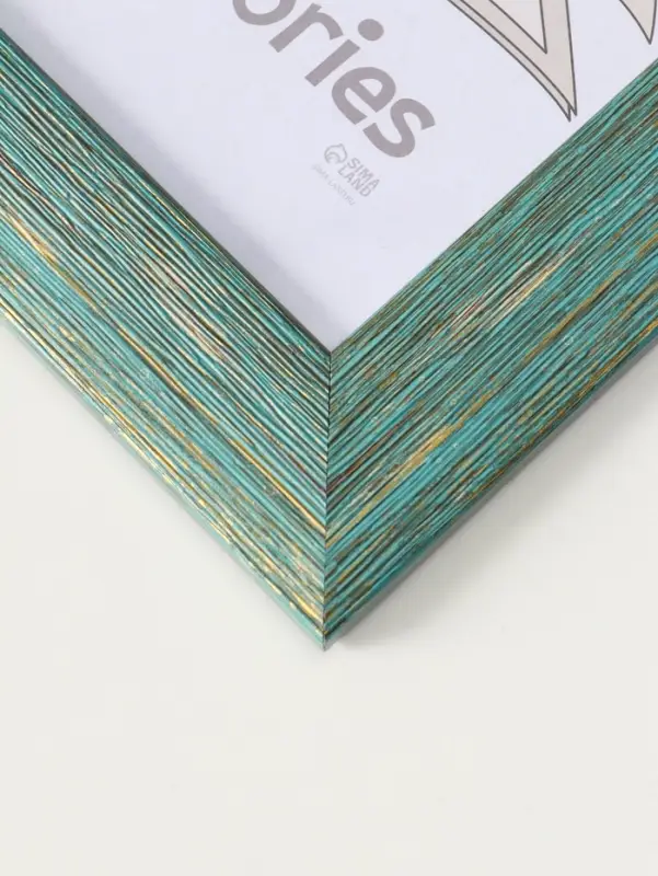 Фоторамка для фото 21х30 см (с ножкой) "Luxe Elegance" пластик, морской, (пластик экран)