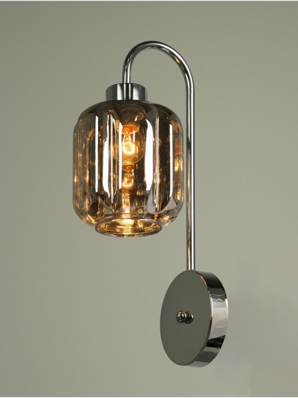 Бра &laquo;Лестер&raquo; 1х40Вт Е27 серебро 13х17,5х42см