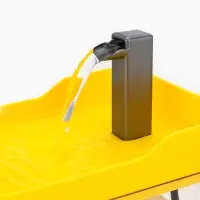 Фонтан для кошек и собак 1,5 л, 16,5 х 11,5 х 12 см, евророзетка, жёлтый