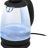 Чайник HYK-G1001 1,7л 2200Вт черный (стекло)