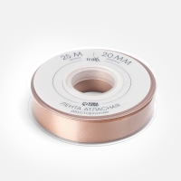 Лента атласная двухсторонняя №812 20мм*25&plusmn;1м телесный TR