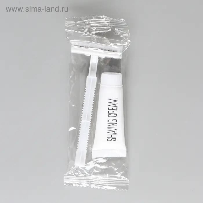 Бритва Стандарт с двумя нержавеющими лезвиями и крем для бритья 10 гр.