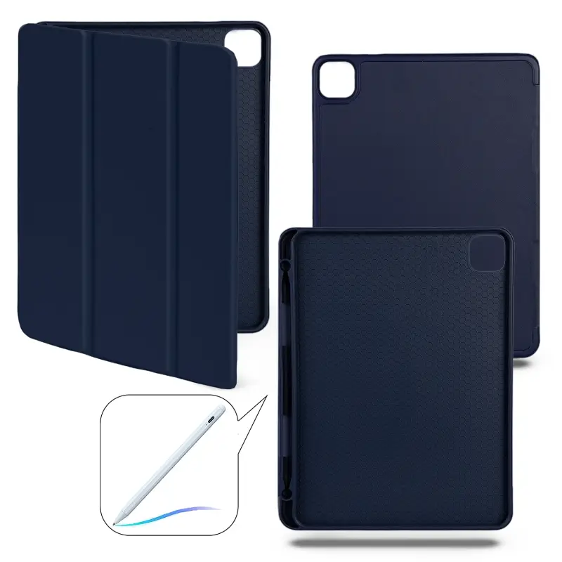 Чехол-книжка iPd Pro 11 (2021/2022) Smart case (Pencil) Dark Blue №12