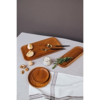 Тарелка, 16&times;16&times;2 см, тиковое дерево