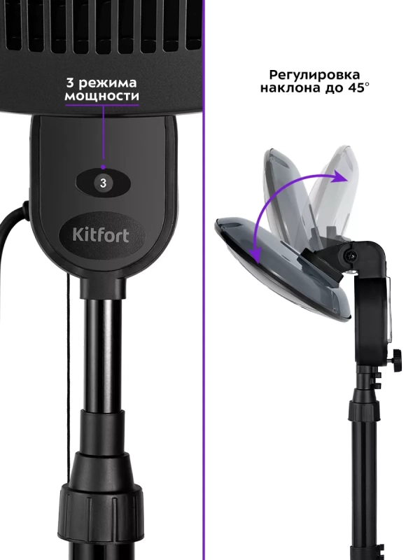 Инфракрасный обогреватель электрический КТ-2714 - 2000 Вт