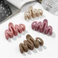 Крабик для волос &laquo;Матовый&raquo;, волна колор, 7 см, МИКС