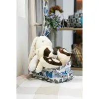 Корзинка для хранения с ручками Доляна &laquo;Песок&raquo;, 23,5&times;17&times;12 см, цвет голубой