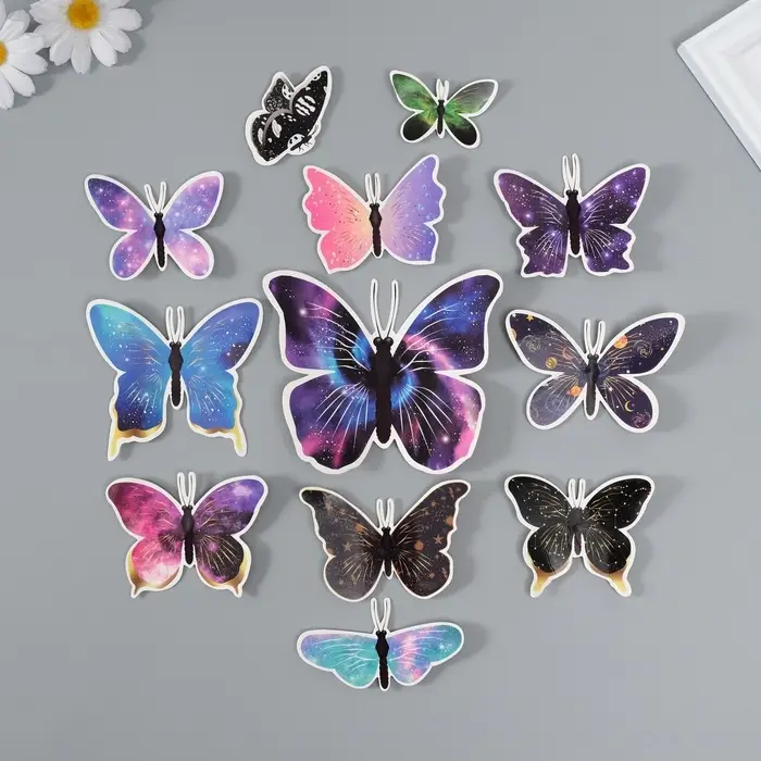 Набор магнитов на холодильник &laquo;Космос &raquo;, 12 шт., картон, h=4-10 см