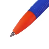 Ручка шариковая автоматическая Erich Krause R=301 Orange Matic & Grip, узел 0.7 мм, чернила синие, резиновый держатель, длина линии письма 2000 метров