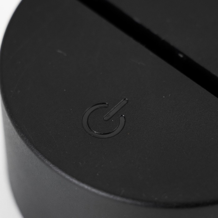 Основание светильника сенсорное LED 7 цветов USB черный 10х10х3,5 см RISALUX