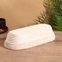 Корзинка с тканевым подкладом, 35х16х8 см, ротанг