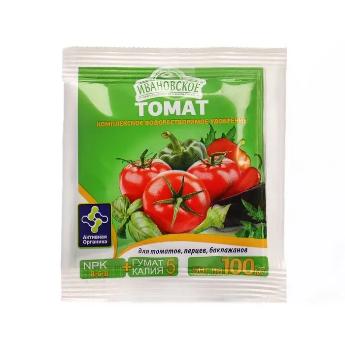 Удобрение &laquo;Ивановское&raquo; для томатов, перцев и баклажанов, 50 г.