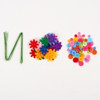 Набор для творчества. Букет из фетра с пуговицами &laquo;Пионы&raquo;