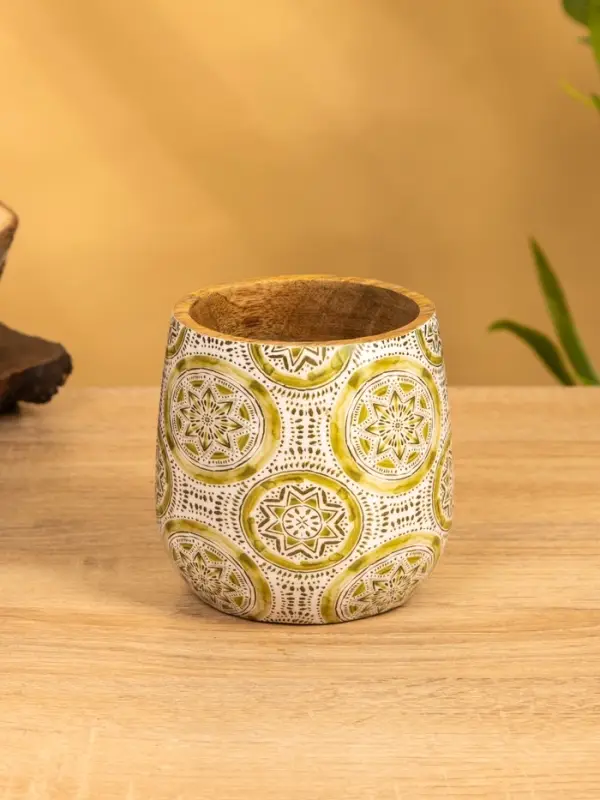 Стакан "Звёзды" 10х10х10 см, дерево