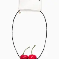 Кулон "Вишня" пара, цвет красный