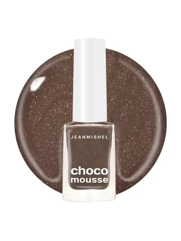 Лак для ногтей пепельно-коричневый Jeanmishel шиммер тон 460, 6 мл