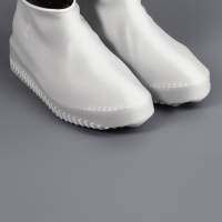 Чехлы для обуви, силиконовые, р-р L (40-44), 29 см, пара, цвет белый