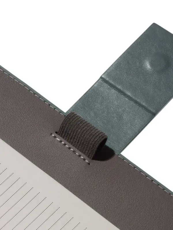 Органайзер на кольцах, А5, с хлястиком, 80л, линия, к/зам, Зеленый