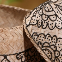 Корзинка плетеная "Бонтанг" бамбук 12х12х10 см, светлая