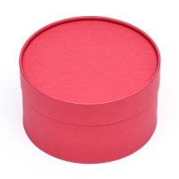 Подарочная коробка "Рубин" красный, завальцованная без окна, 18 х 10 см