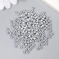 Бисер стекло 6/0 "Серебряный" 15 гр