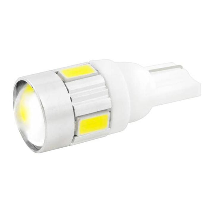 Лампа светодиодная Skyway T10 (W5W), 12 В, 6SMD диодов, с линзой, S08201127