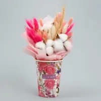 Стакан для цветов &laquo;Цветы яркие&raquo;, 350 мл