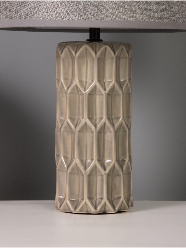 Лампа настольная "Лирика" 40Вт Е14 серый 24х24х38см