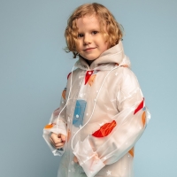 Дождевик детский &laquo;Космос&raquo;&lrm; (125-155 см)