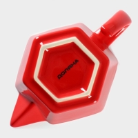 Набор керамический для фондю Доляна &laquo;Лакомка&raquo;, чаша 400 мл, 2 шпажки, цвет красный