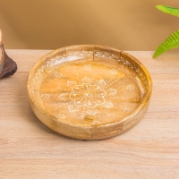 Блюдо "Пряник" дерево манго 25,5х25,5х6 см