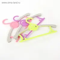 Плечики для одежды детская &laquo;Мишка&raquo;, раздвижная, размер 30-34, цвет МИКС