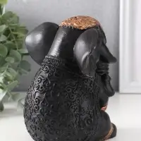 Фигура &laquo;Слон индийский большой&raquo;, 14&times;12&times;12 см, чёрная