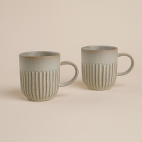 Набор кружек фарфоровых SL Home &laquo;Монти&raquo;, 400 мл, цвет коричневый