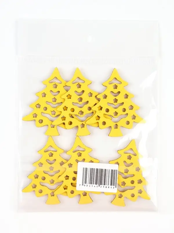 Декор "Золотые елочки", набор 6 шт.