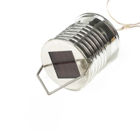 Садовый светильник на солнечной батарее &laquo;Лампочка&raquo;, 8&times;14&times;8 см, 5 LED, свечение белое